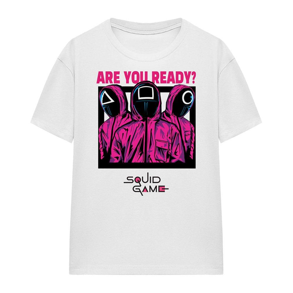White - Squid Game - Squid Game Guards Are You Ready Comic Ladies T Shi - 4
