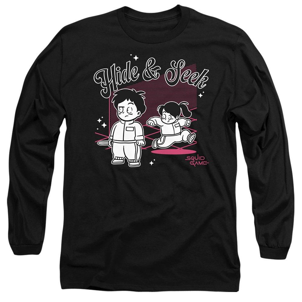 Squid Game Men's Season Three Hide And Seek Long Sleeve - Black - L