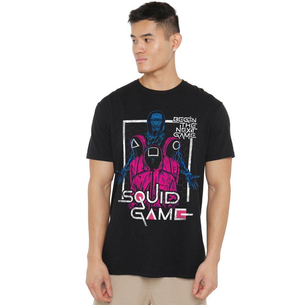 Black - Squid Game - Squid Game Front Man & Guards T-Shirt Black - 1