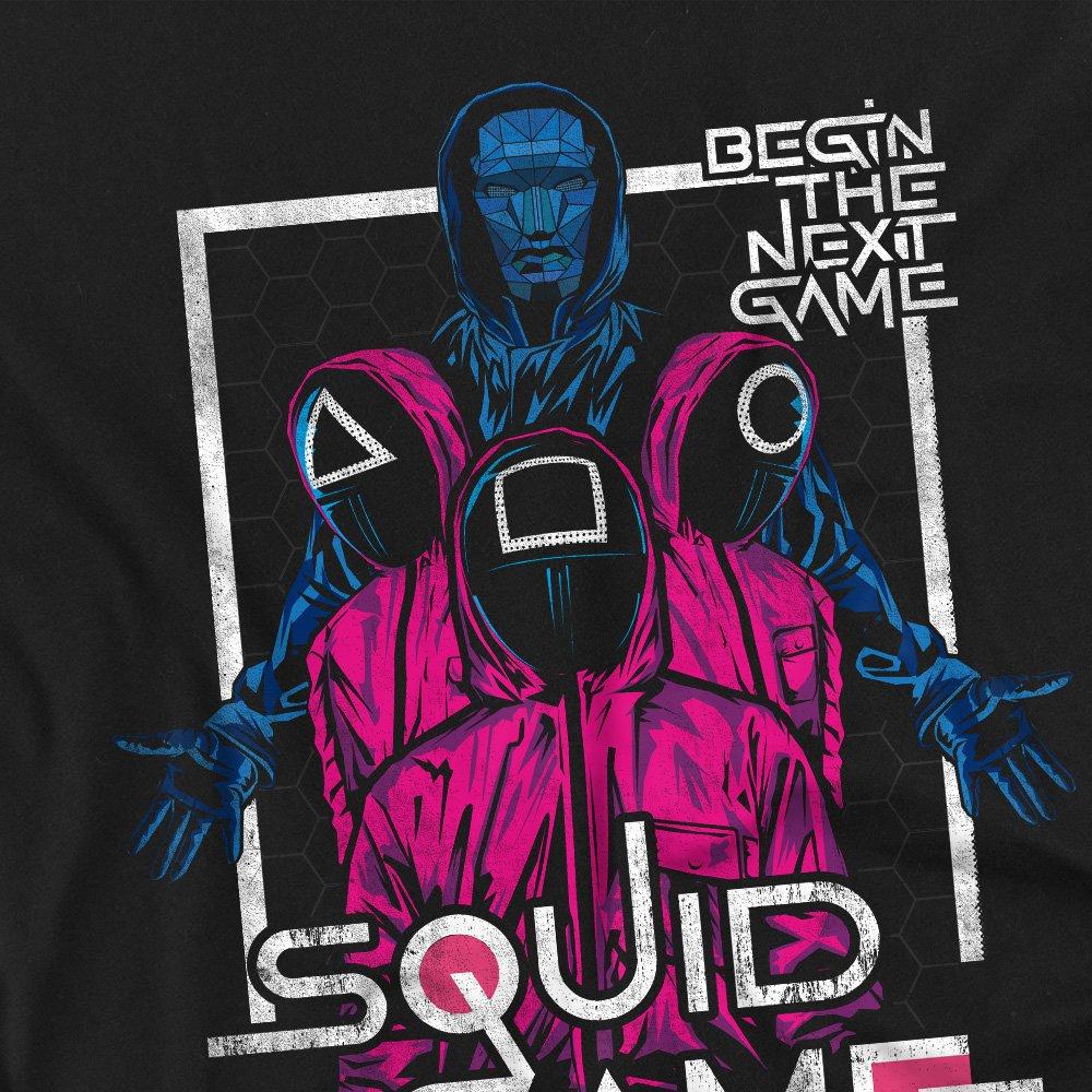 Black - Squid Game - Squid Game Front Man & Guards T-Shirt Black - 2