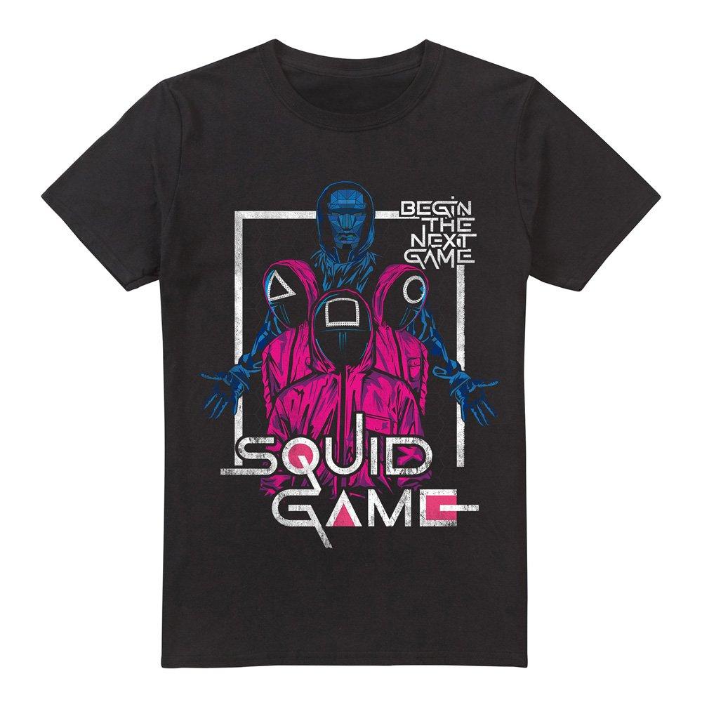 Black - Squid Game - Squid Game Front Man & Guards T-Shirt Black - 4