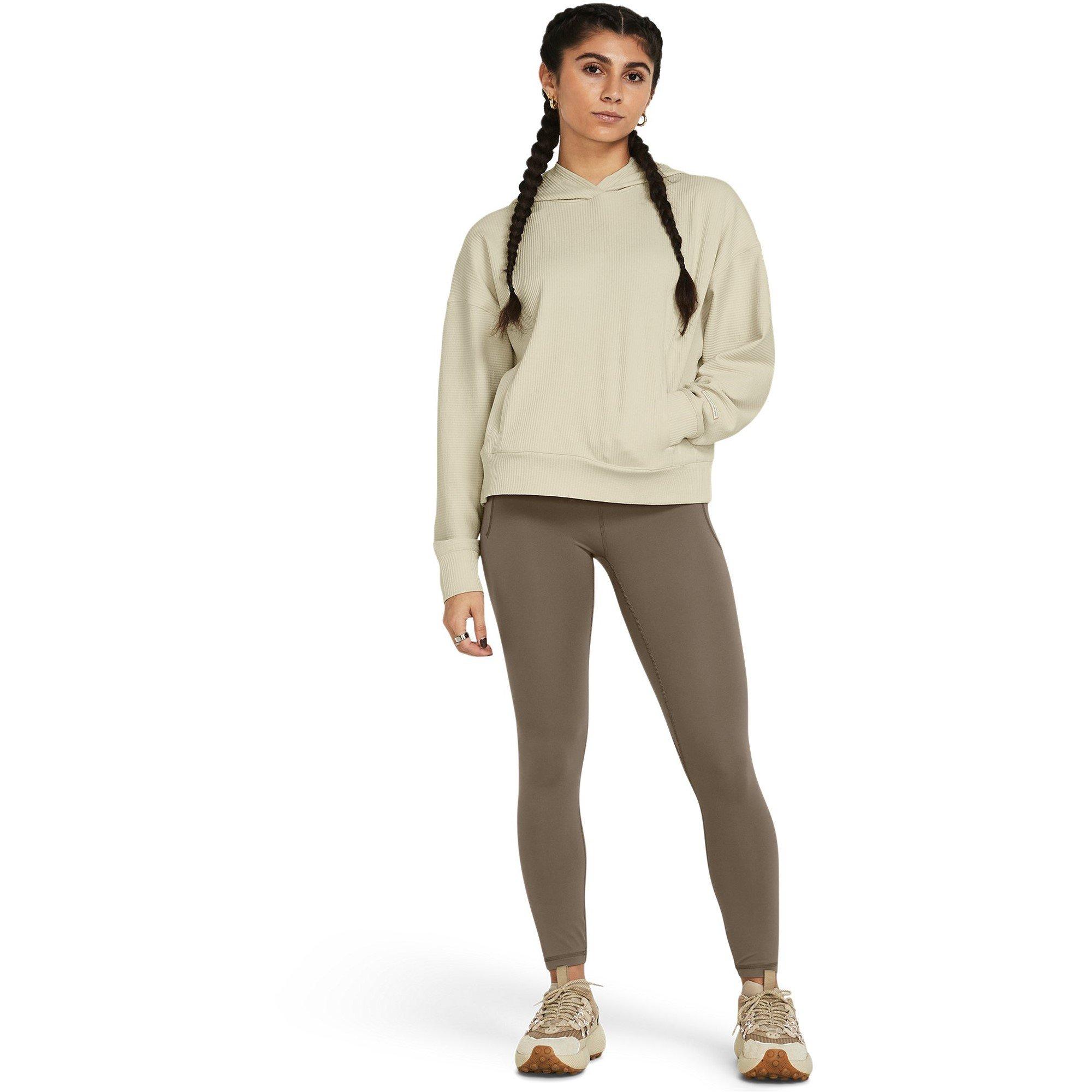 Brown - Under Armour - Women's Journey Rib Over the Head Performance Hoodie - 6