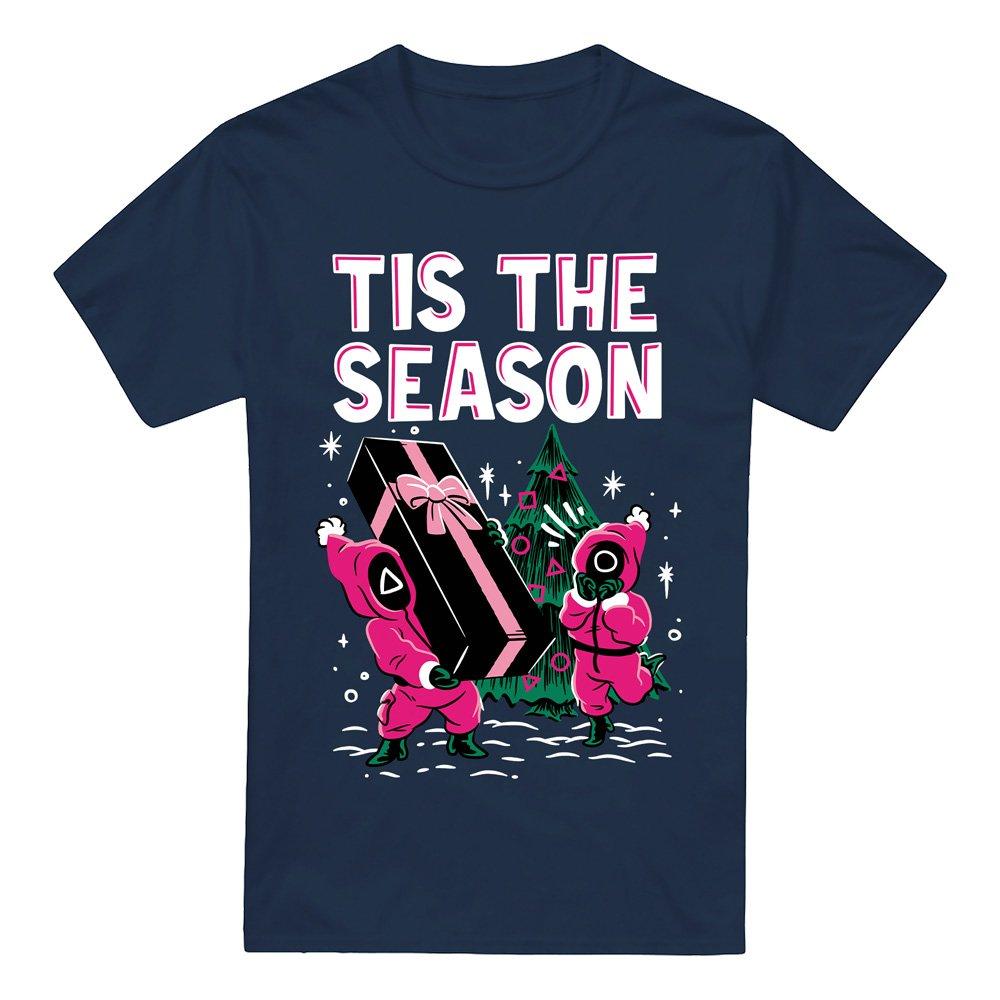Navy - Squid Game - Squid Game Tis The Season Mens T-Shirt Navy - 4