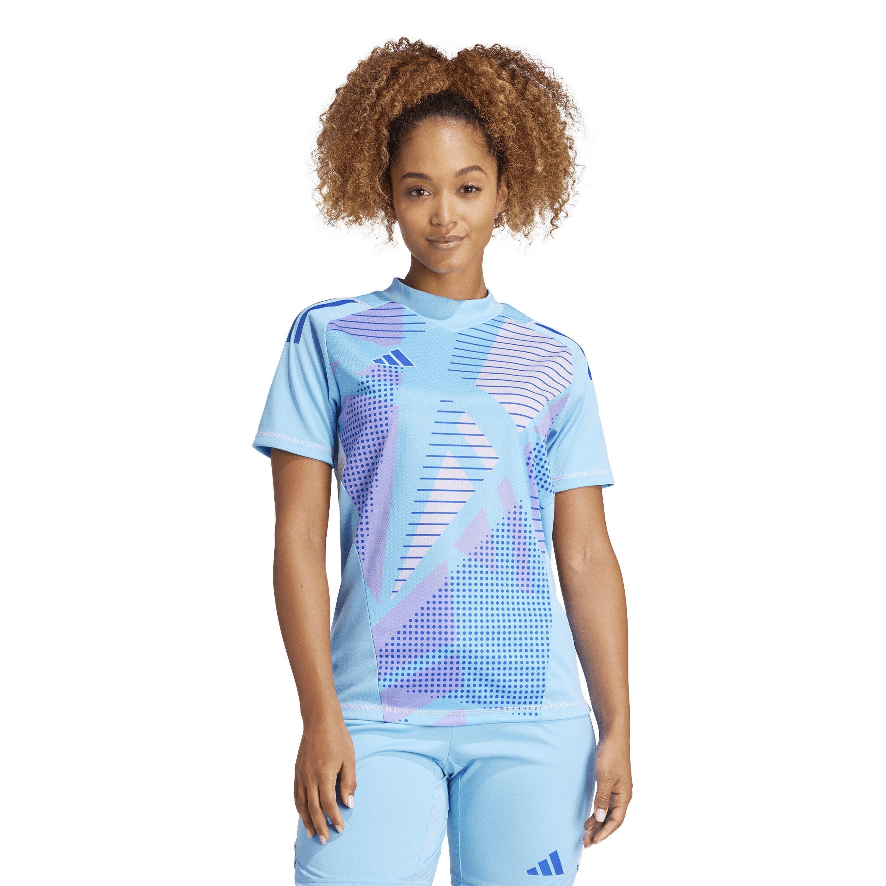 Semi Blue Burst - adidas - T24 P Gk Jsy W T-Shirt Womens - 3