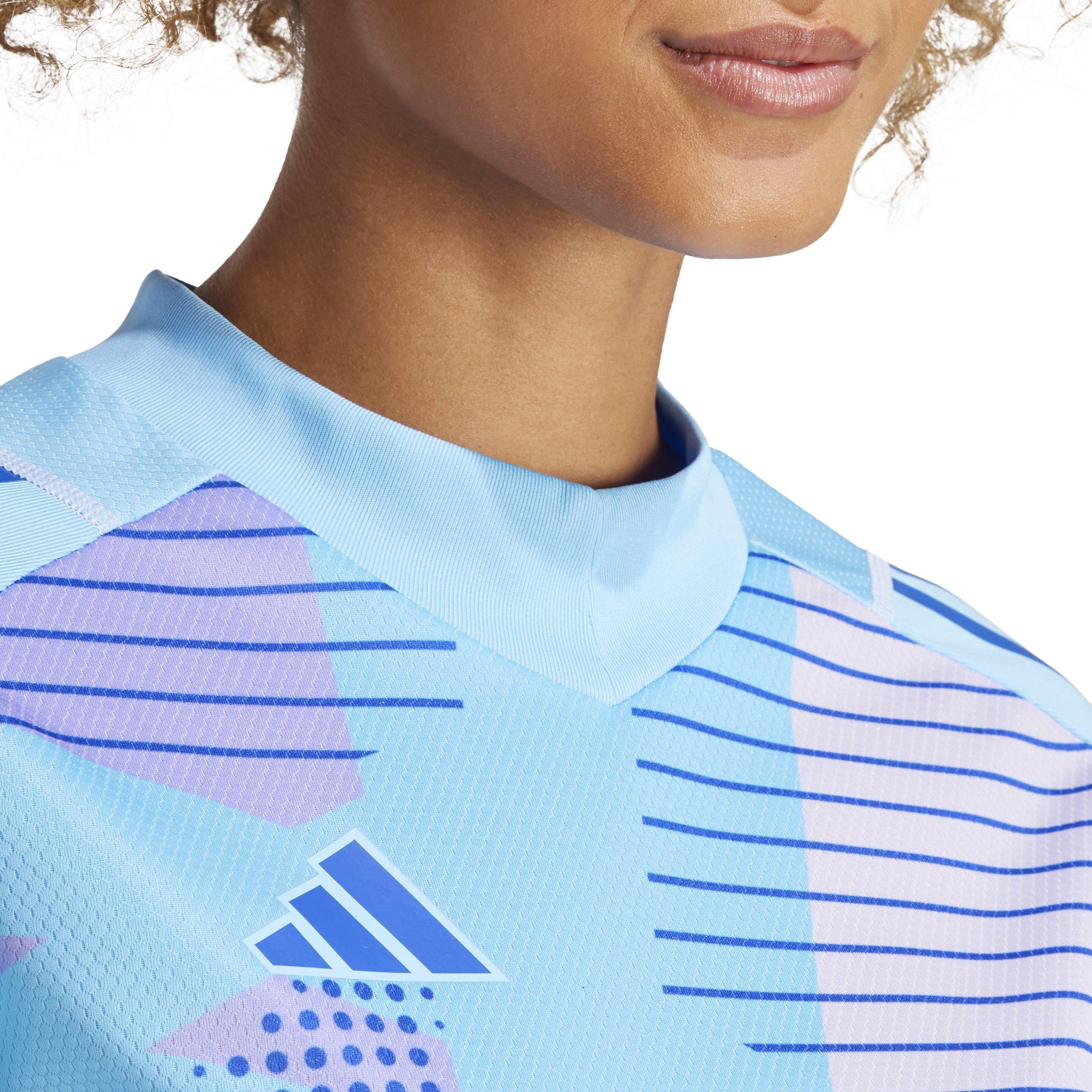 Semi Blue Burst - adidas - T24 P Gk Jsy W T-Shirt Womens - 5