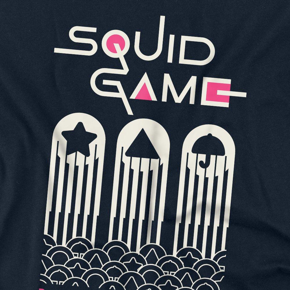 Navy - Squid Game - SQUID GAME DALGONA CANDY SHAPES Long Sleeve T-Shir - 2