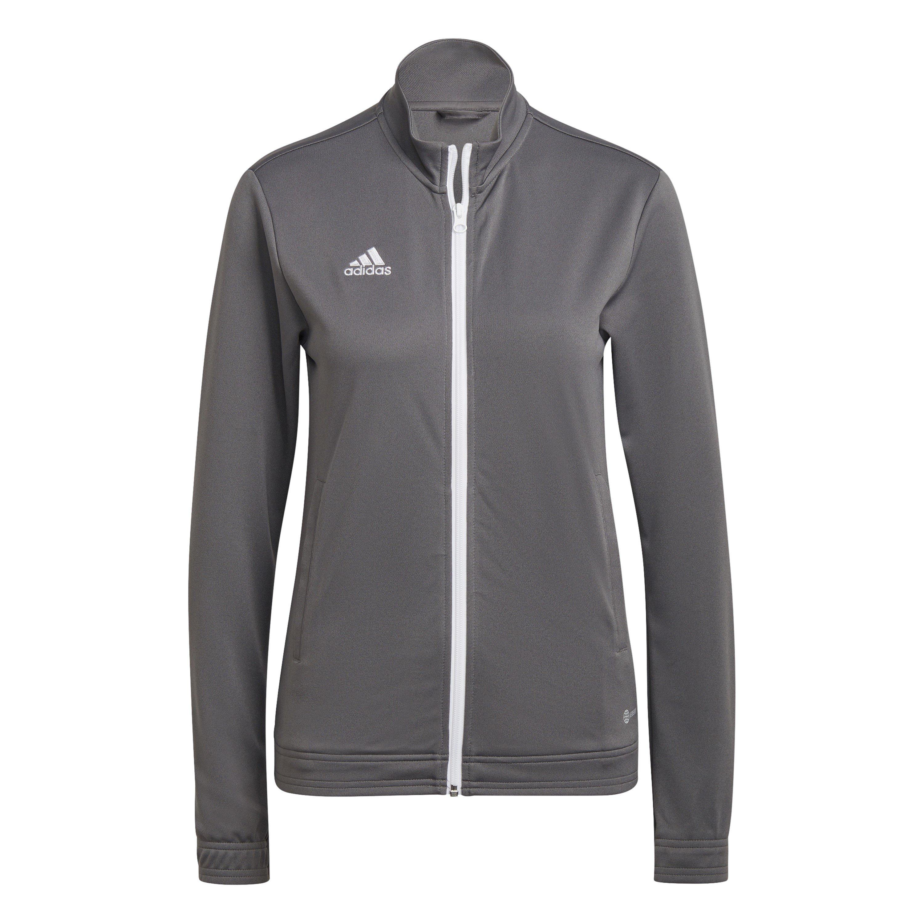 Adidas Women's Tracksuit Top - Grey Four - 6 (XXS)