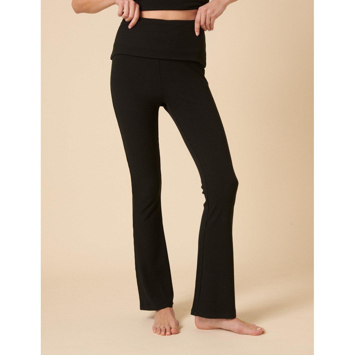 Sort - Nobodys Child - Rib Yoga Trousers Ld99 - 2