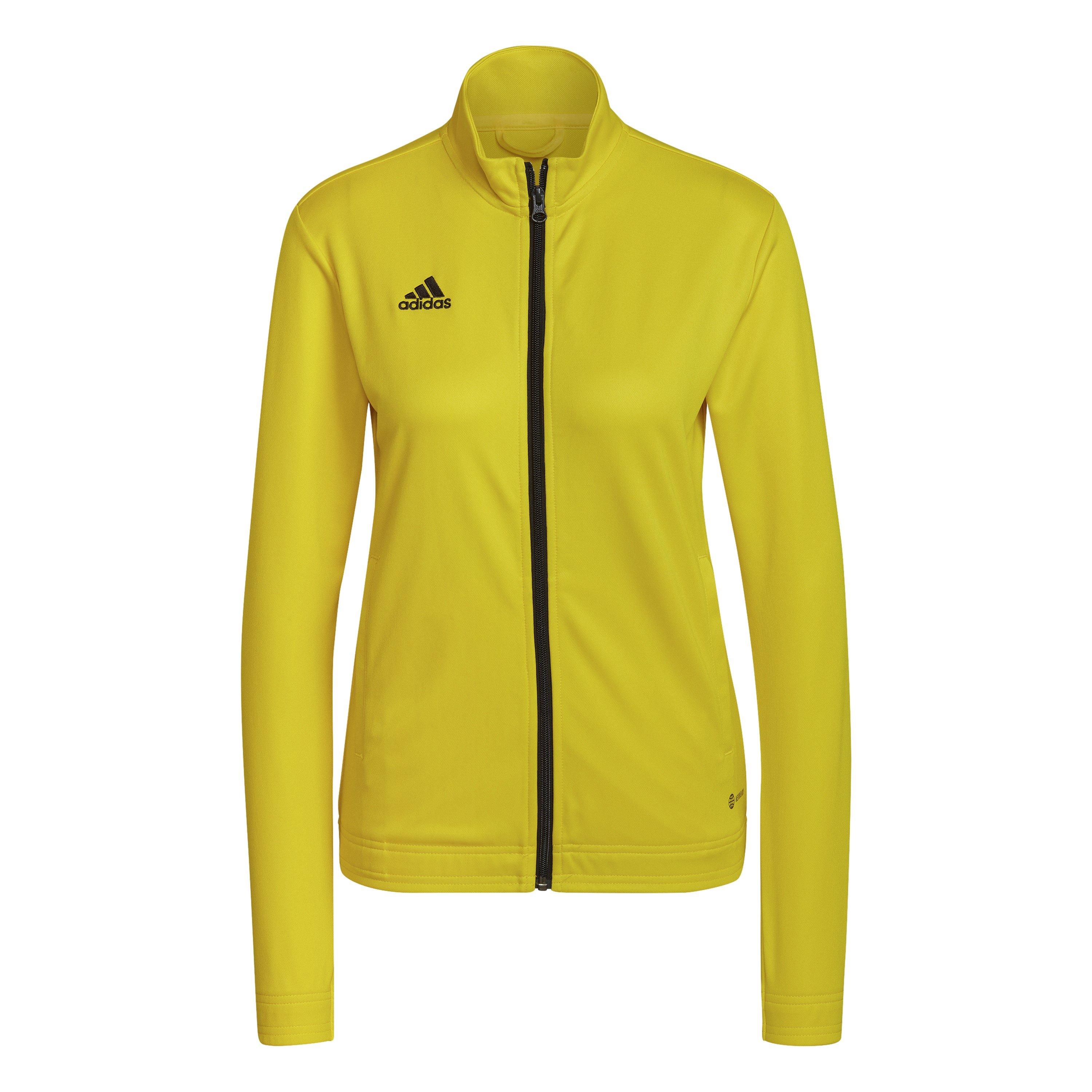 Adidas Women's Tracksuit Top - Yellow/Black - 10 (S)