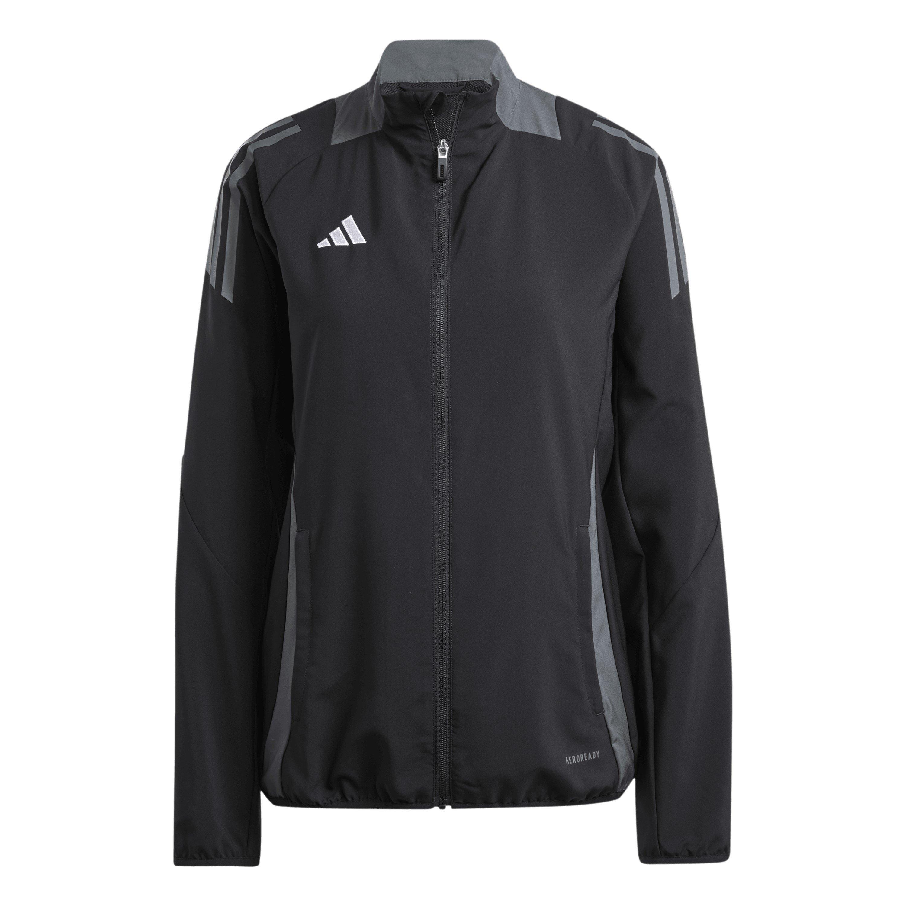 Adidas Women's Tiro24 Tracksuit Top - Black/Dark Grey - 14 (L)