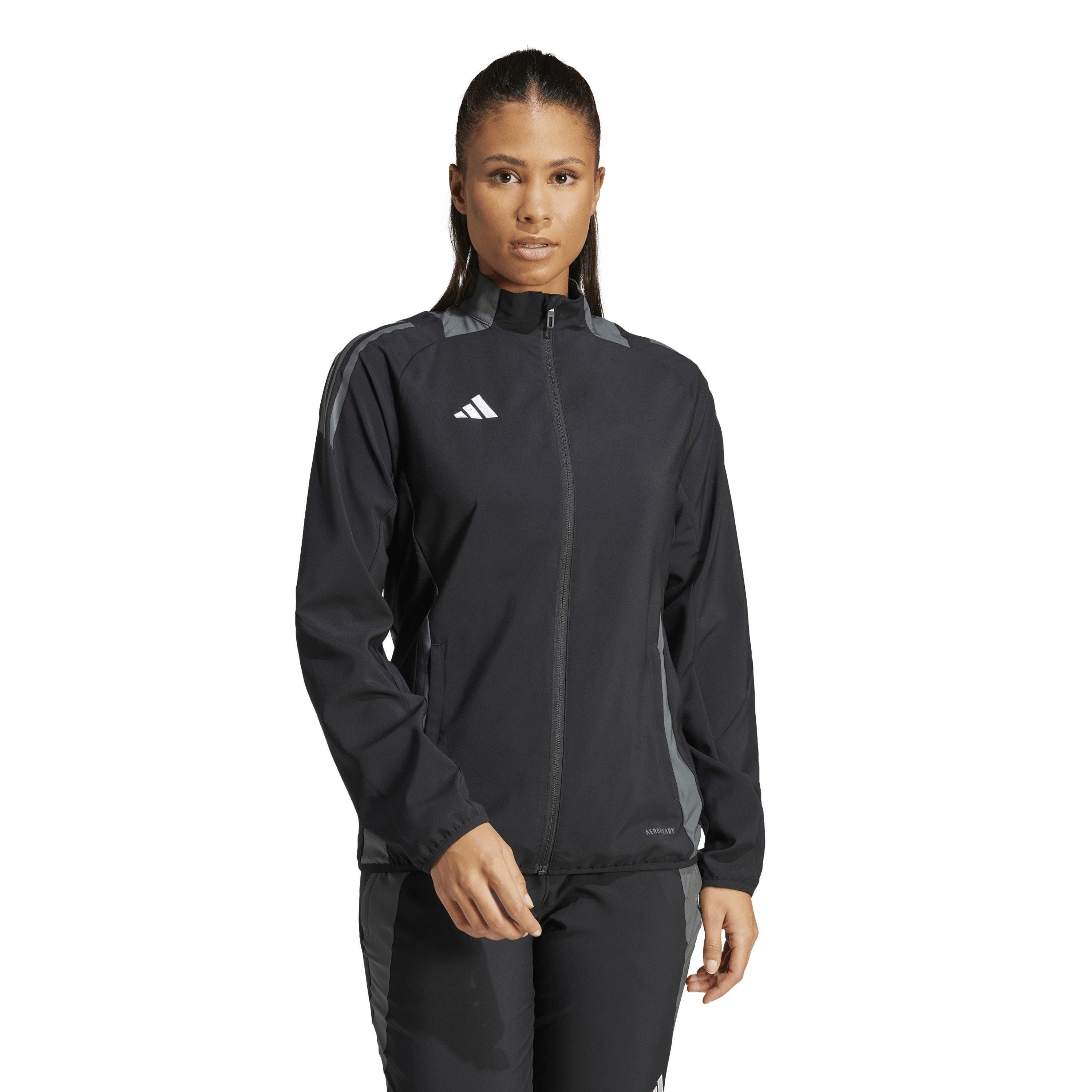 Black/Dark Grey - adidas - Tiro24 Cprejktw Tracksuit Top Womens - 2