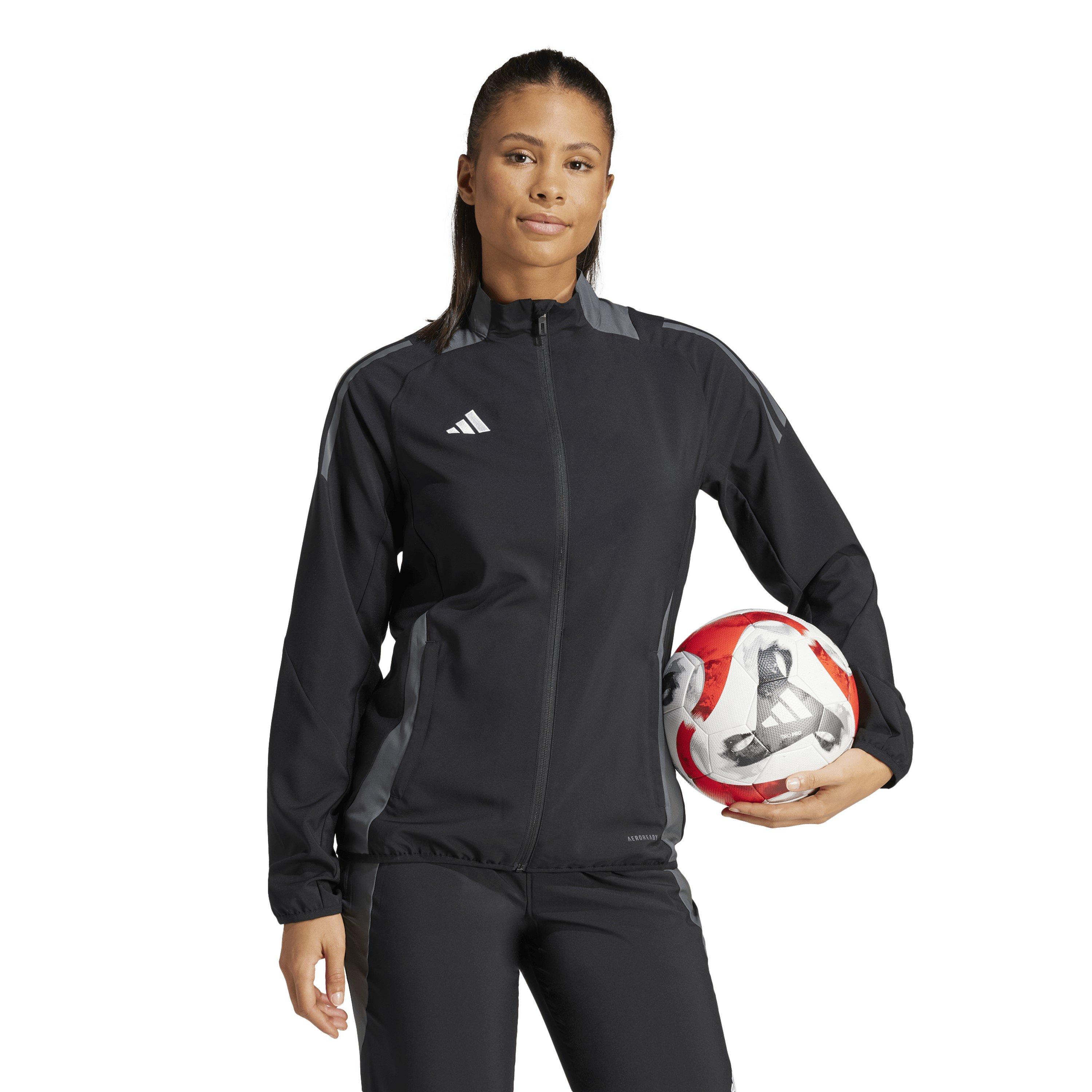 Black/Dark Grey - adidas - Tiro24 Cprejktw Tracksuit Top Womens - 6