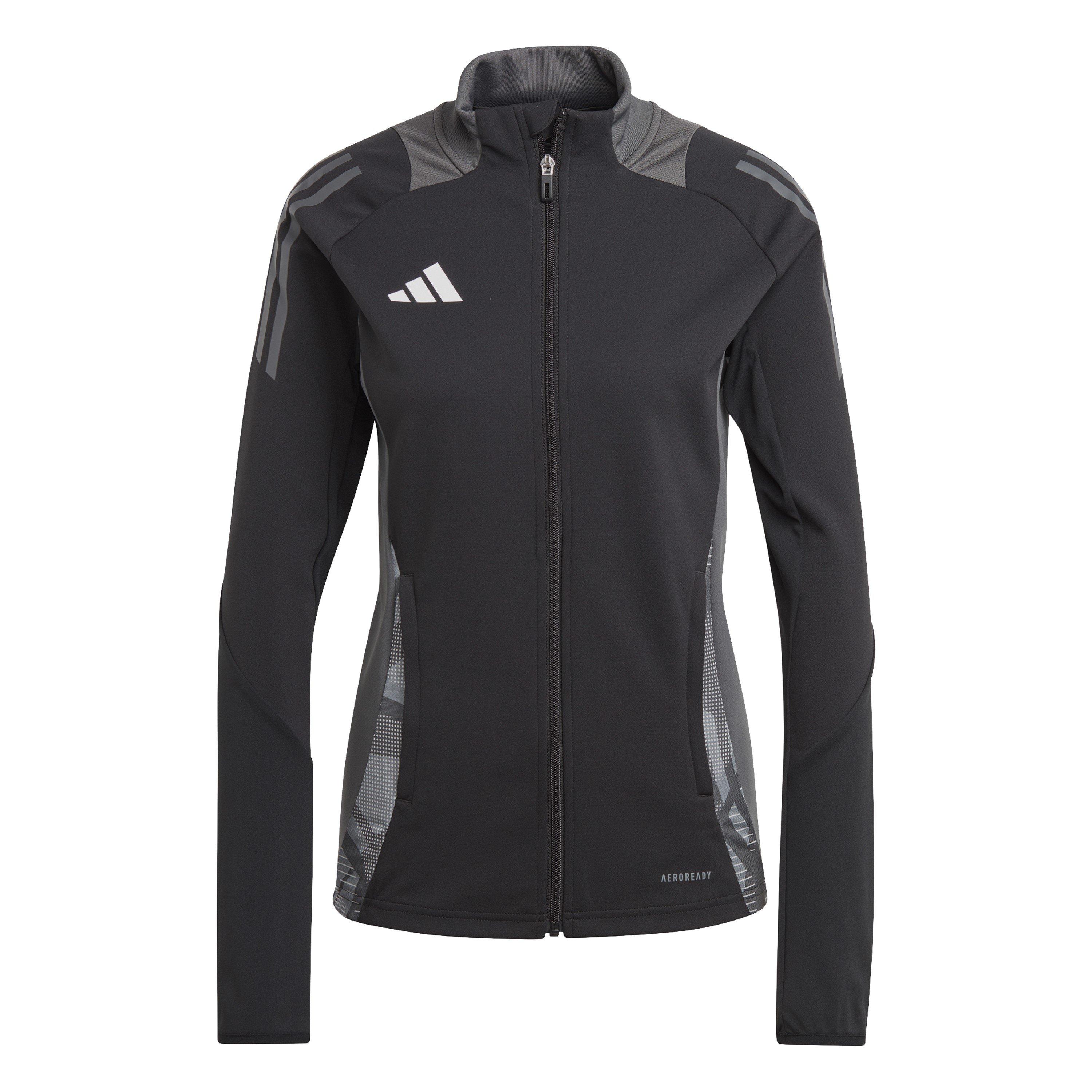 Adidas Women's Tiro24 Tracksuit Top - Black/Dark Grey - 14 (L)