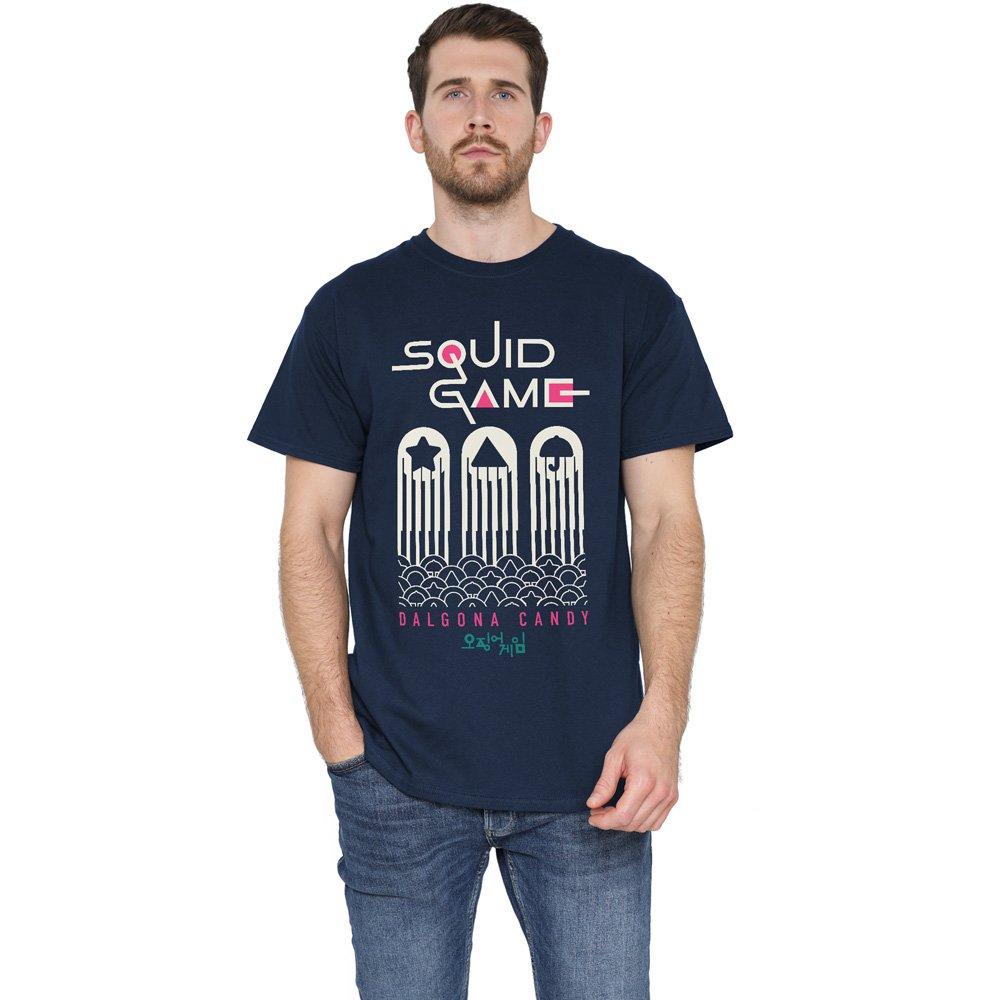 Navy - Squid Game - SQUID GAME DALGONA CANDY SHAPES T-Shirt - 1