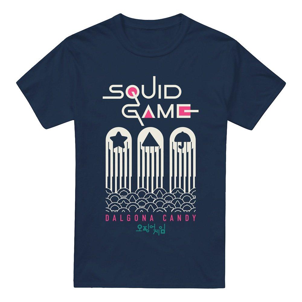 Navy - Squid Game - SQUID GAME DALGONA CANDY SHAPES T-Shirt - 4