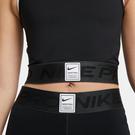 Noir - Nike - Pro Dri-FIT Women's Graphic Crop Tank - 4