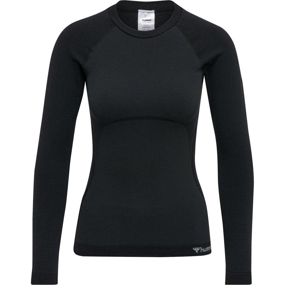 Hummel Women's Seamless Tight T Shirt - Black - 8 (XS)