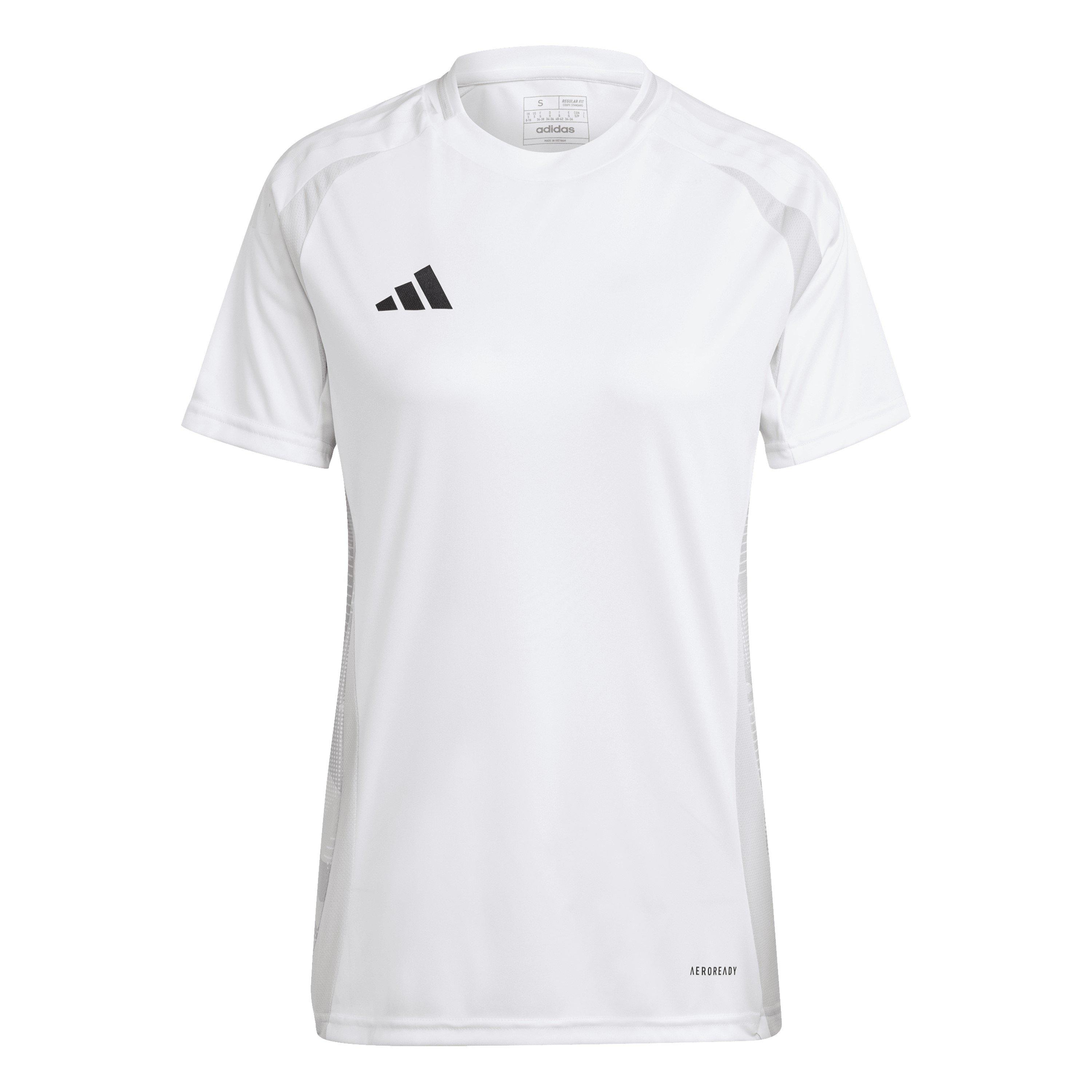 Adidas Women's White Tiro24 Short Sleeve Performance T-Shirt - 16 (XL)