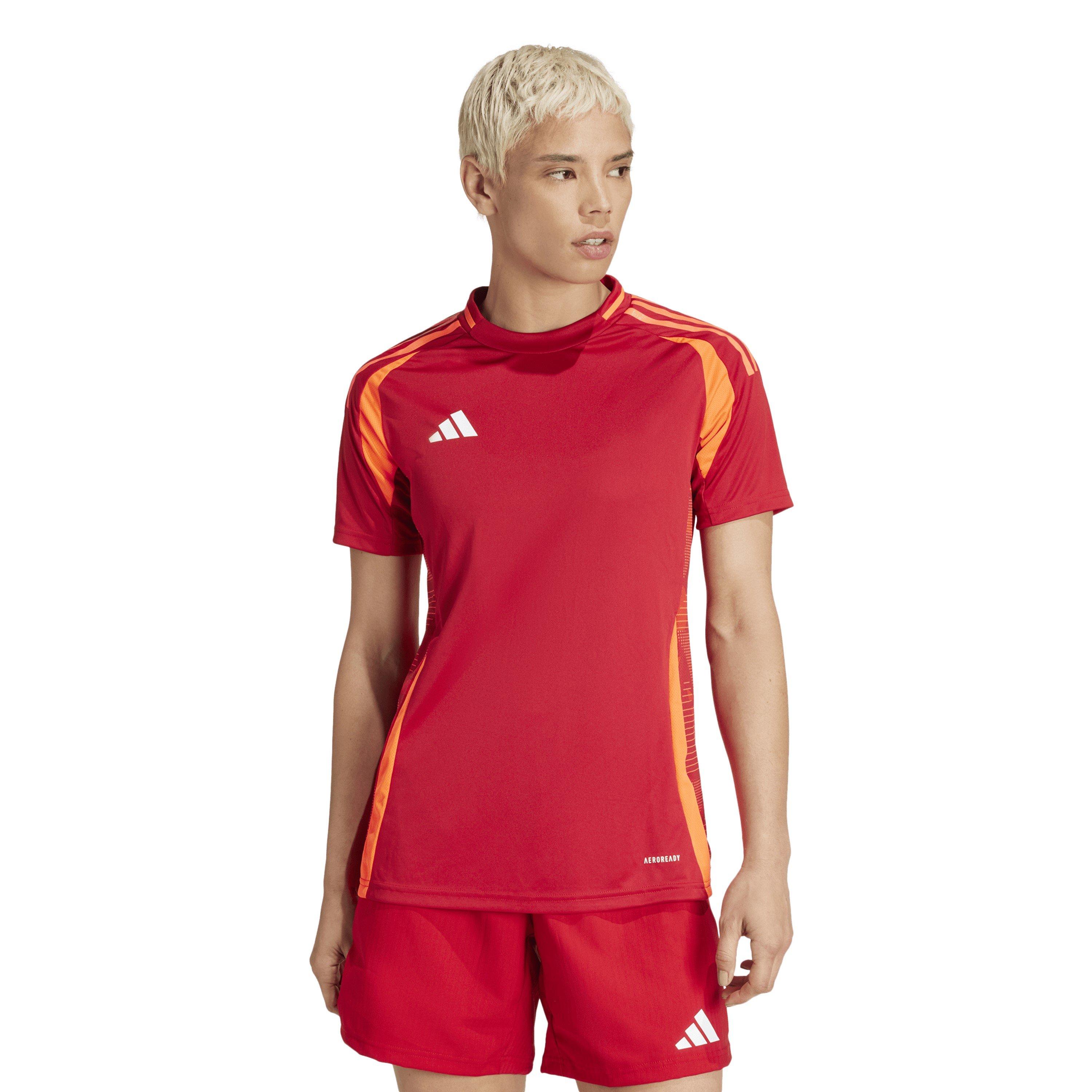 Power Red - adidas - Tiro24 C M Jsyw T-Shirt Womens - 3