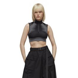 Y3 Zipped Crop Top