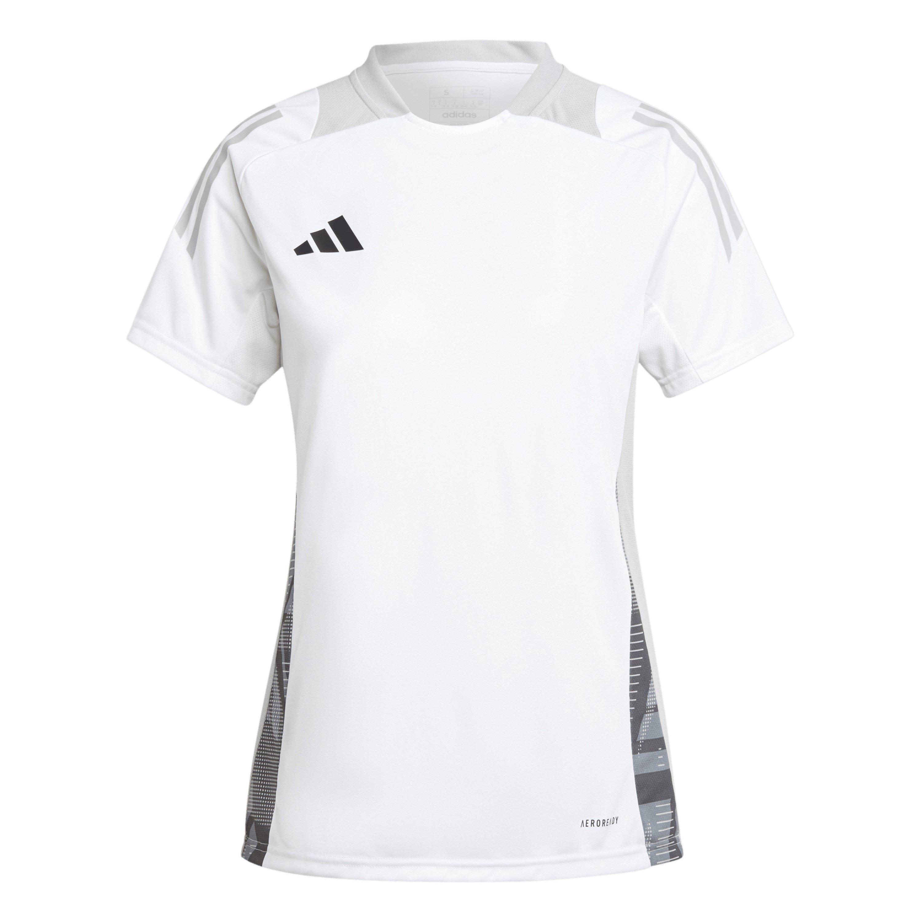 Adidas Women's Tiro 24 Short Sleeve Performance T-Shirt - White - 12 (M)