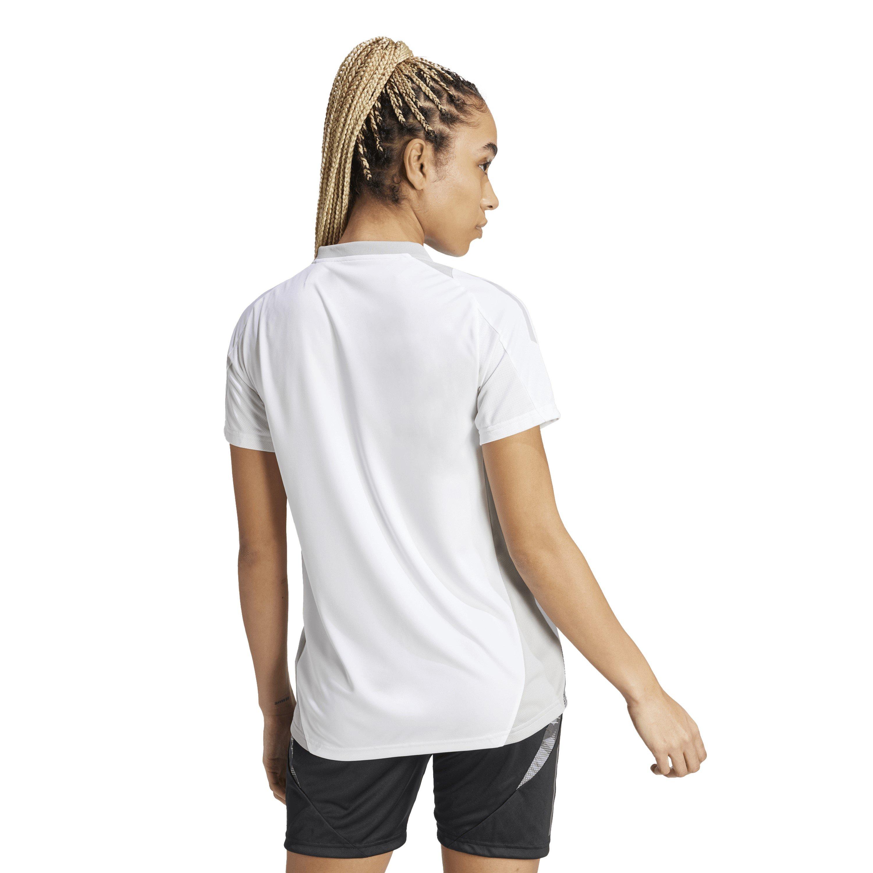 White - adidas - Women's Tiro 24 Short Sleeve Performance T-Shirt - 4