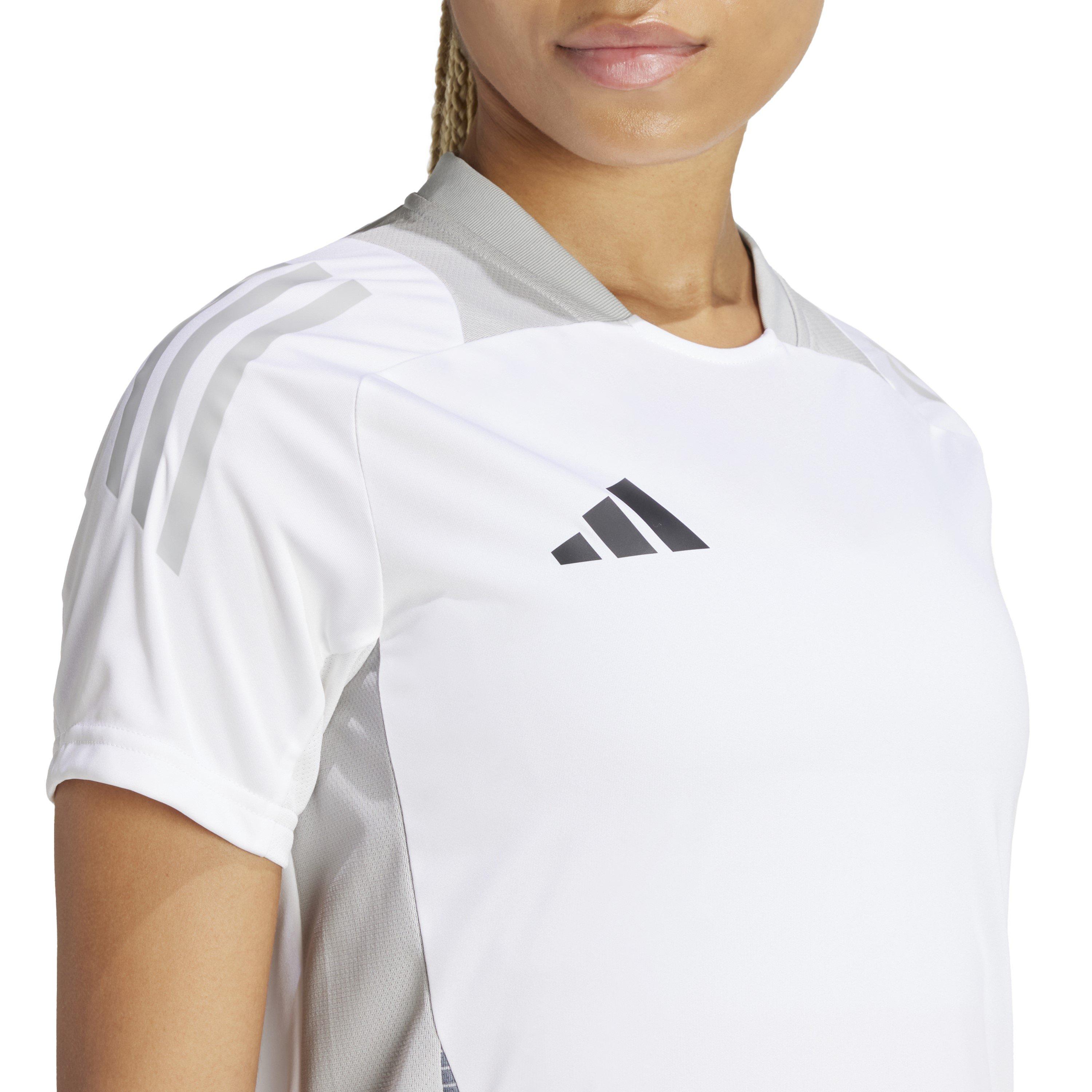White - adidas - Women's Tiro 24 Short Sleeve Performance T-Shirt - 5