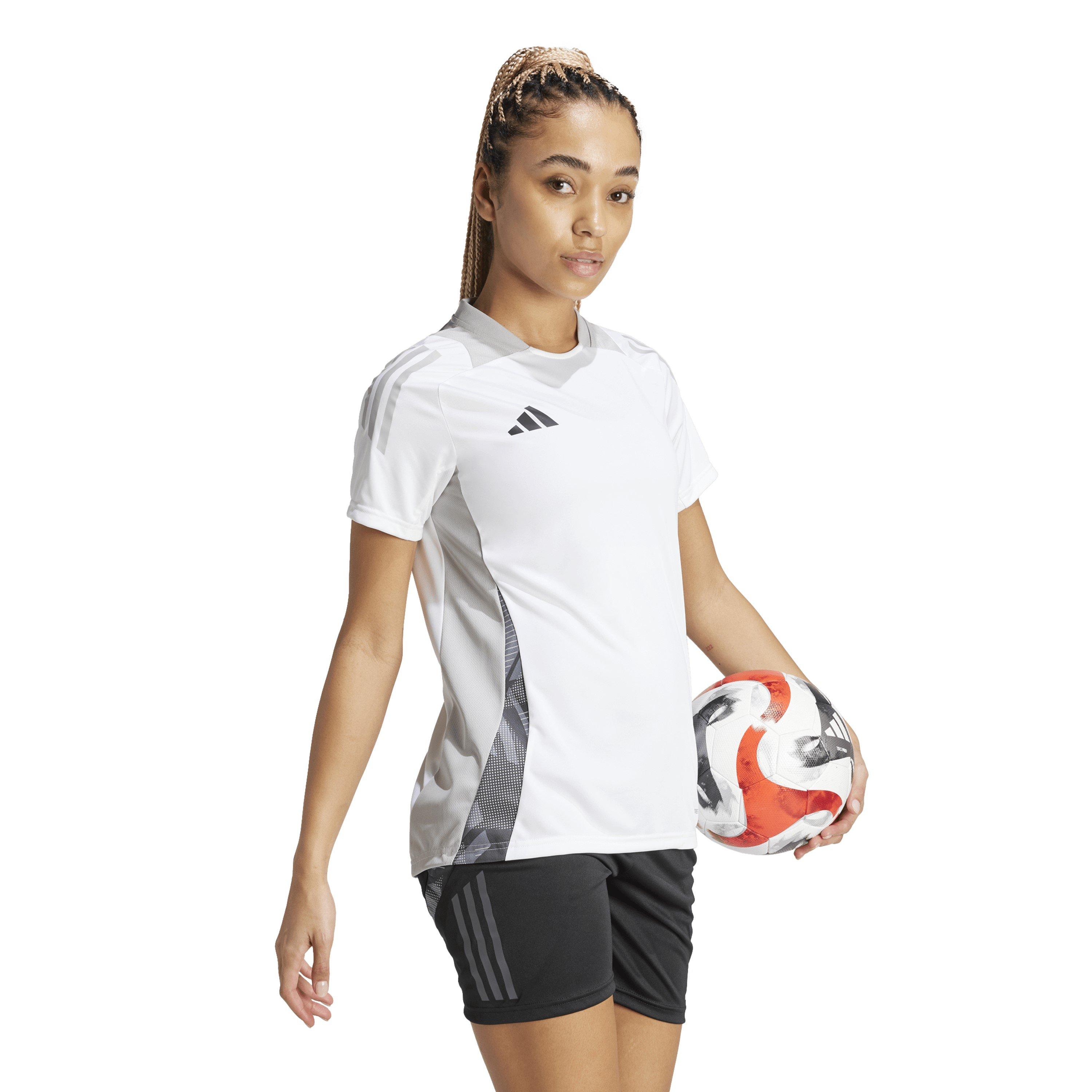 White - adidas - Women's Tiro 24 Short Sleeve Performance T-Shirt - 7