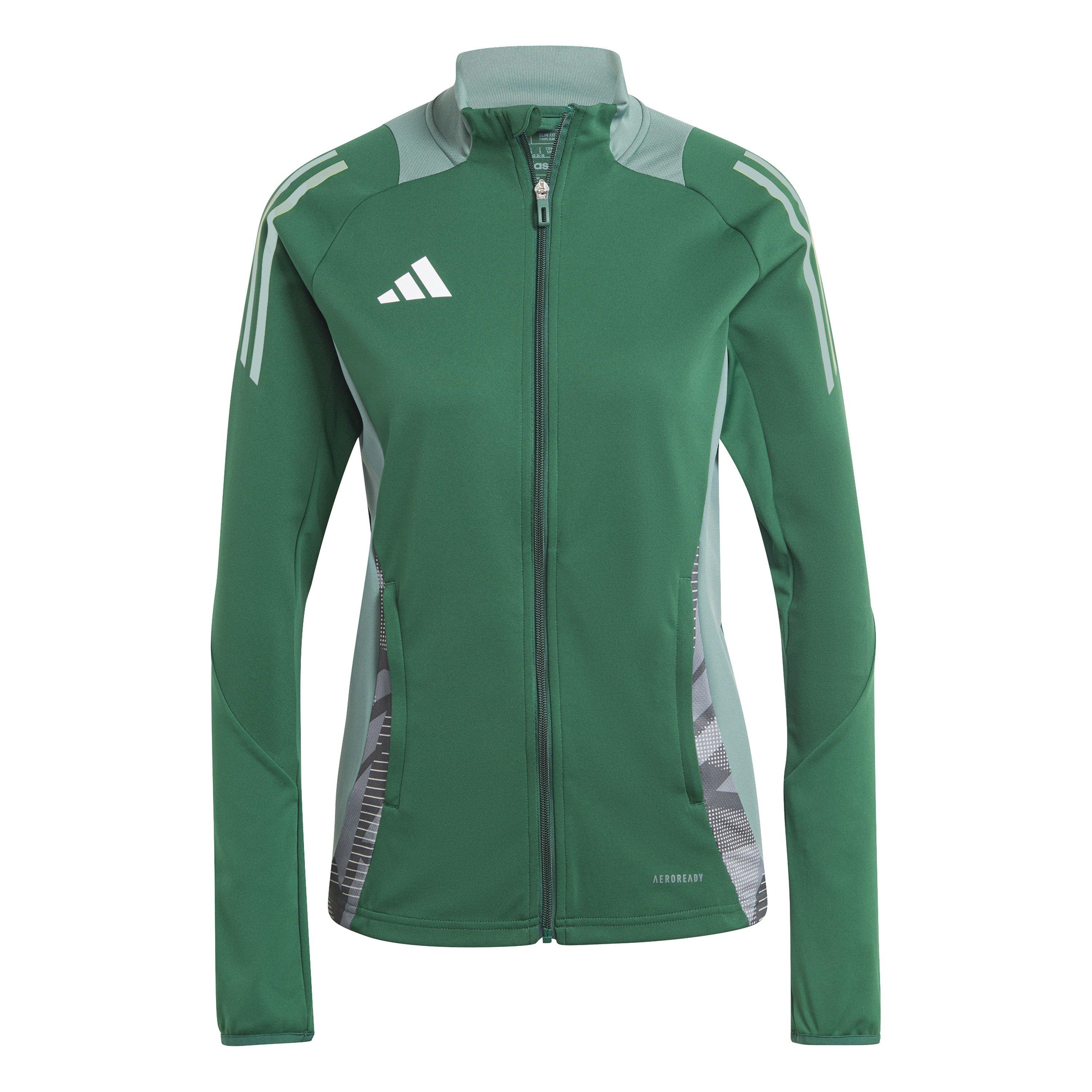 Adidas Women's Tiro24 Tracksuit Top - Dark Green - 14 (L)