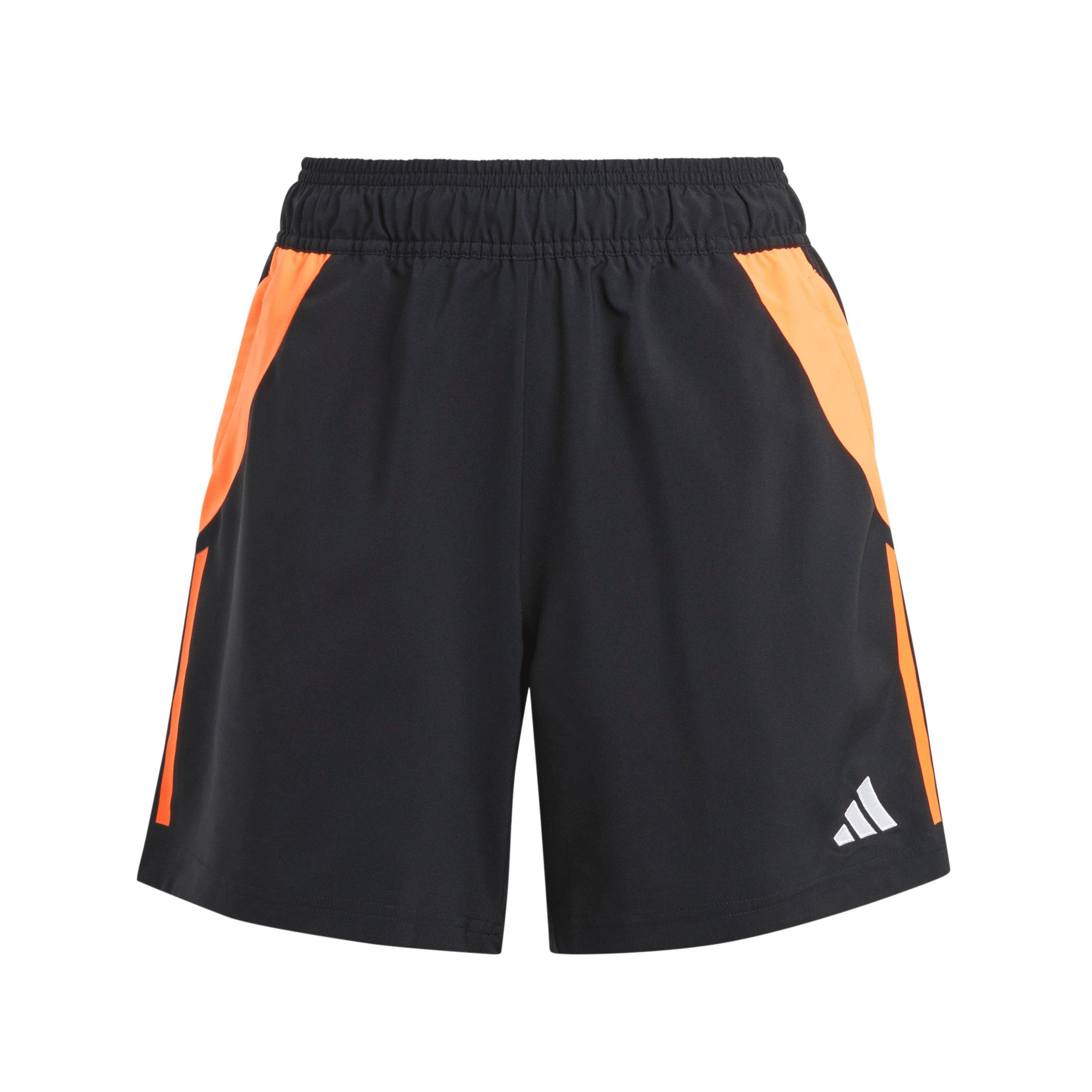 Adidas Women's Tiro24 Football Shorts - Black/Solar Red - 14 (L)