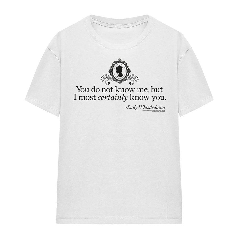 White - Bridgerton - Bridgerton - You Do Not Know Me T-Shirt White - 4