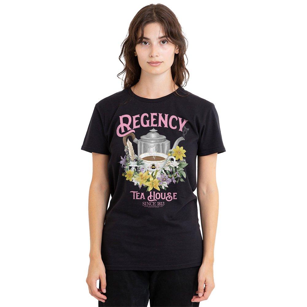 Bridgerton Women's - Regency Tea House T-Shirt Black - S
