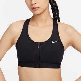 Nike Swoosh Front Zip Womens Medium Support Sports Bra