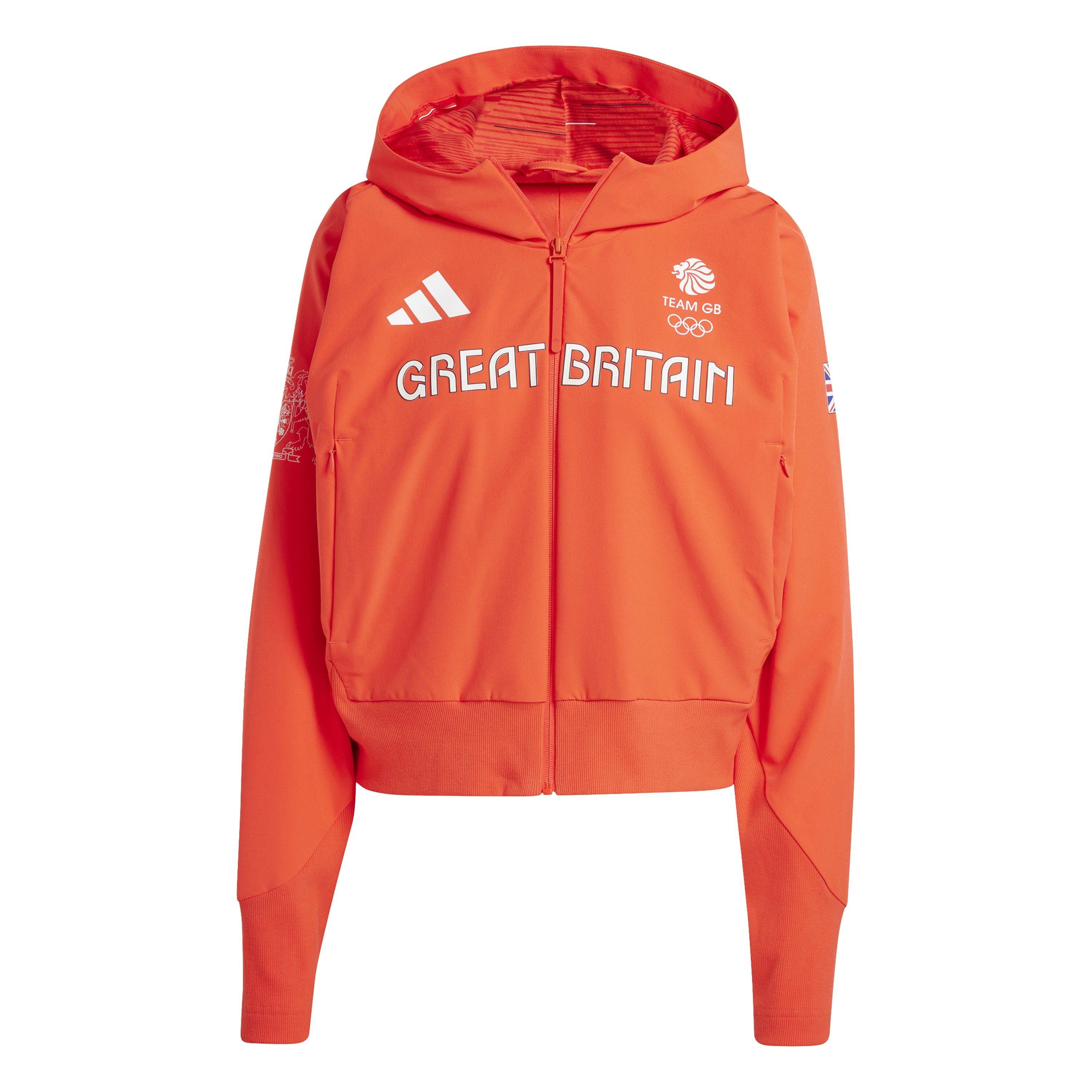 Bright Red - adidas - W Z.N.E. Pr Fz Hoody Womens - 1