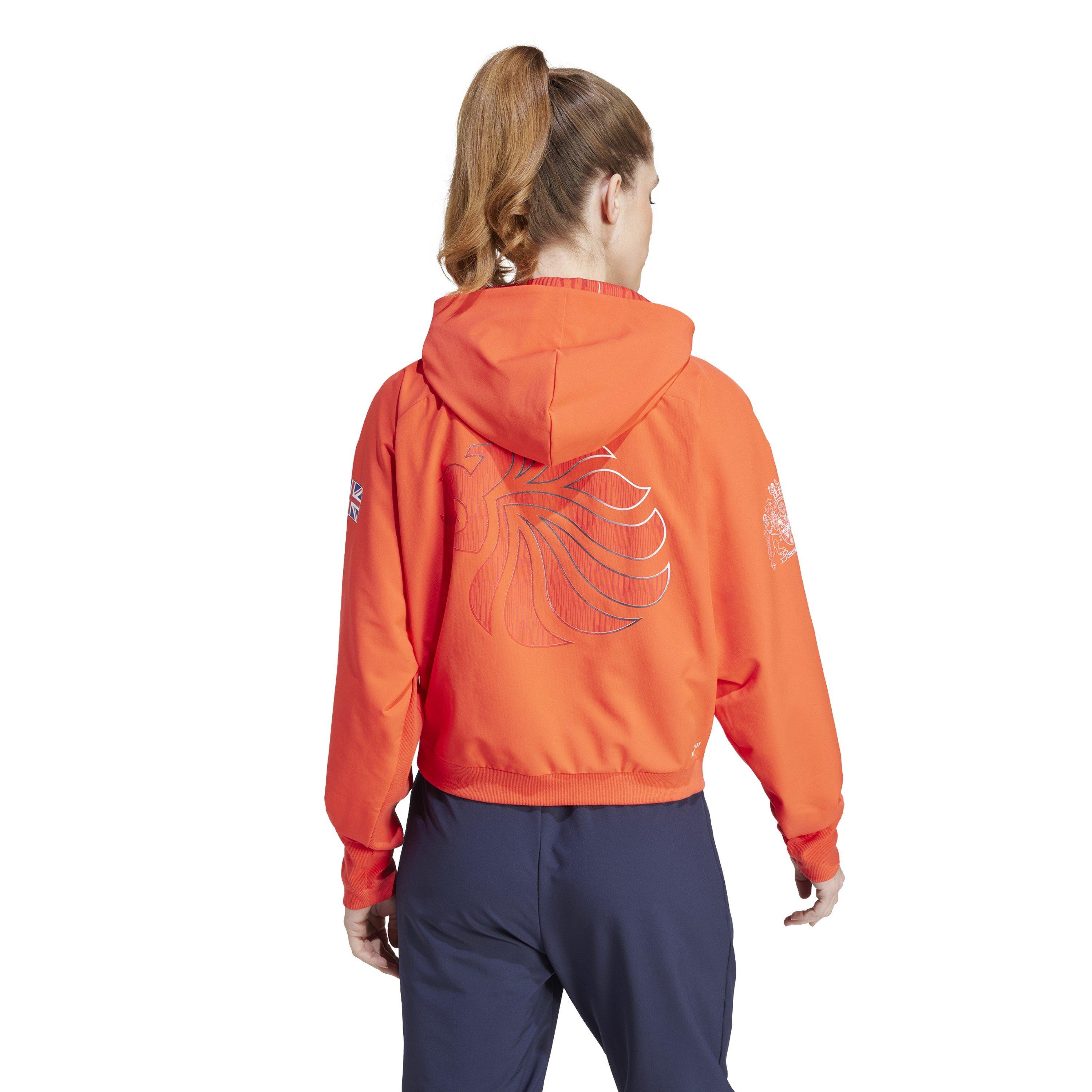 Bright Red - adidas - W Z.N.E. Pr Fz Hoody Womens - 3