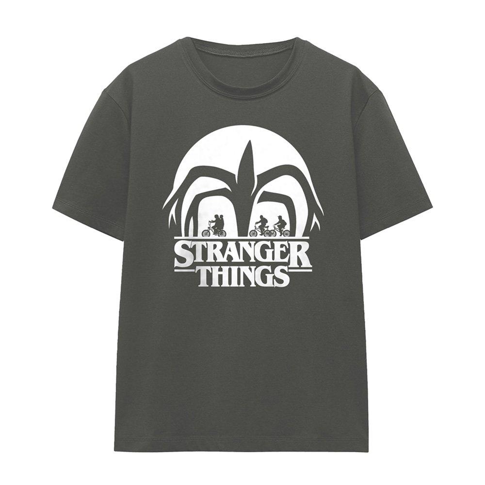 Charcoal - Stranger Things - Stranger Things Mindflayer Silhouette Ladies T Shi - 4