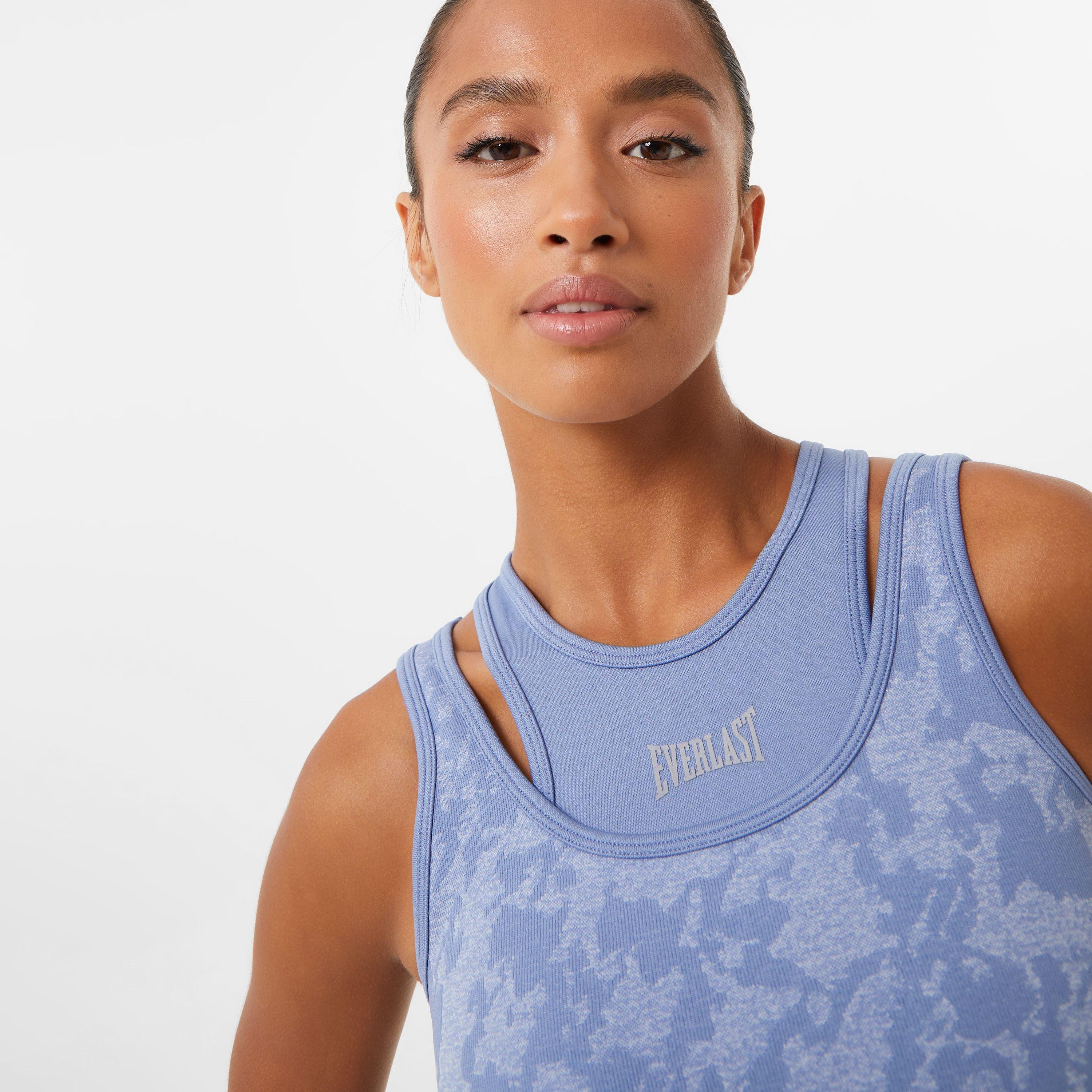 Blue - Everlast - Double Layer Sports Bra - 3
