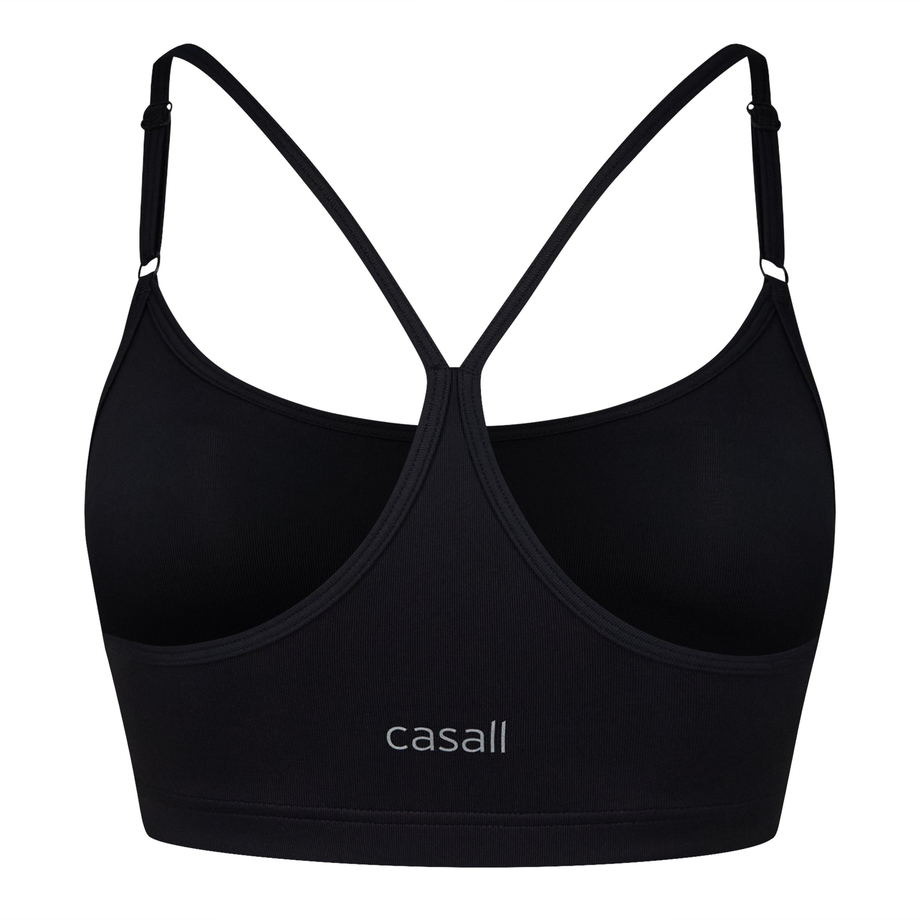 Schwarz - Casall - Strappy Medium Impact Sports Bra - 2