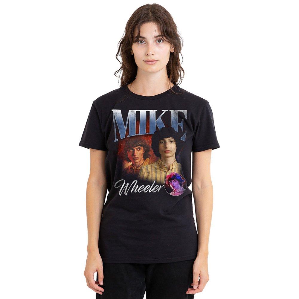 Black - Stranger Things - Stranger Things Mike Homage T-Shirt Black - 1