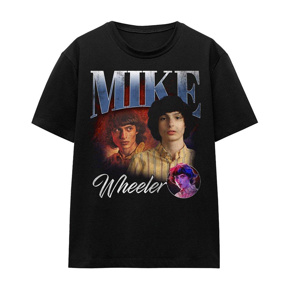 Black - Stranger Things - Stranger Things Mike Homage T-Shirt Black - 4