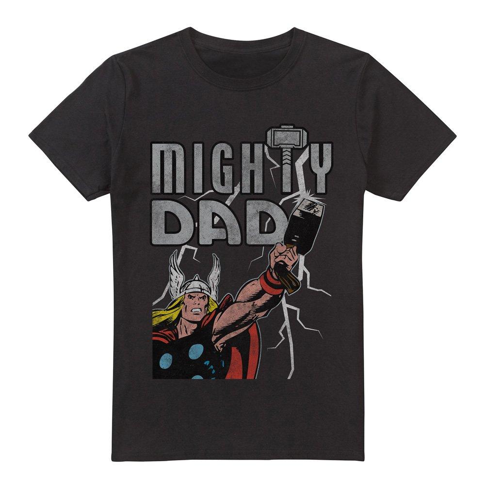 Black - Thor - Thor FatherS Day Mighty Dad Lightning Mens T-Shir - 4
