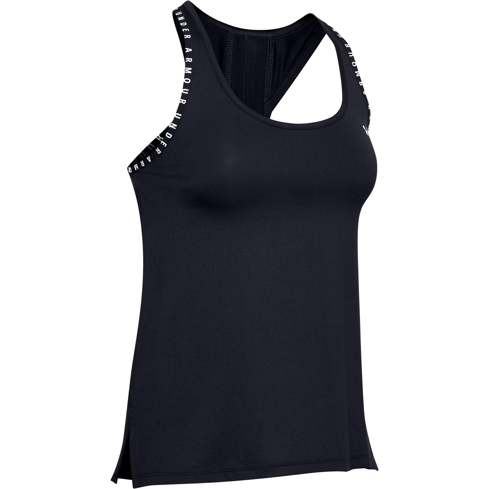 Under Armour Women's Knockout Tank Top - Black/White - 16 (XL)