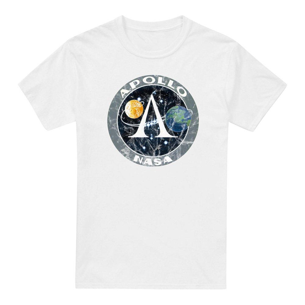 White - NASA - NASA Apollo Cotton Mens T-Shirt White - 4