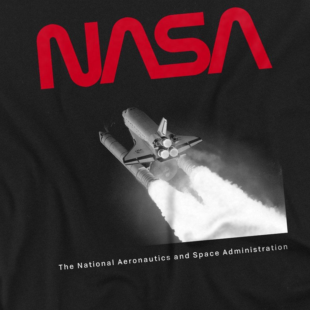 Black - NASA - NASA Flight Cotton Mens T-Shirt Black - 2