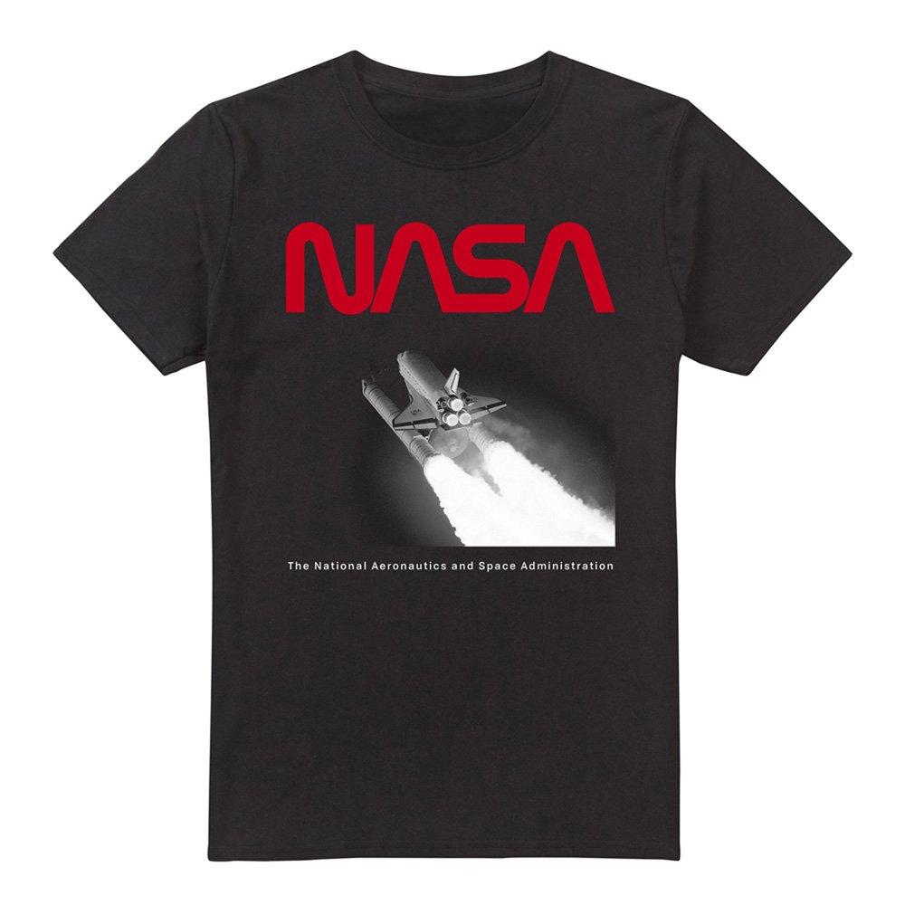 Black - NASA - NASA Flight Cotton Mens T-Shirt Black - 4