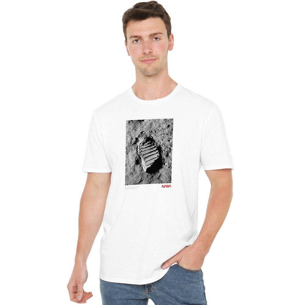 NASA NASA One Step Mens Mens T-Shirt White