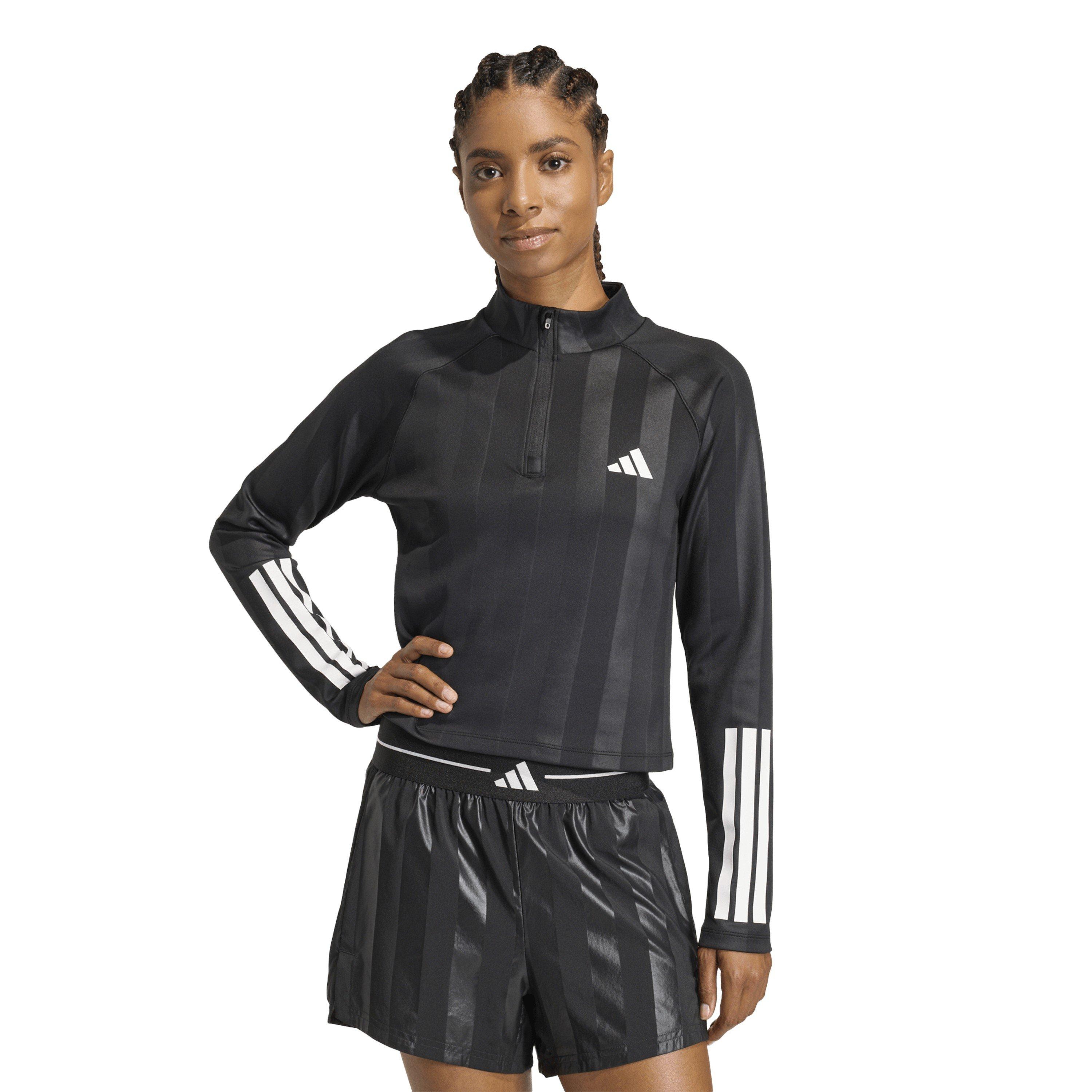 Black - adidas - Women's Long Sleeve Performance Gym Top - 2