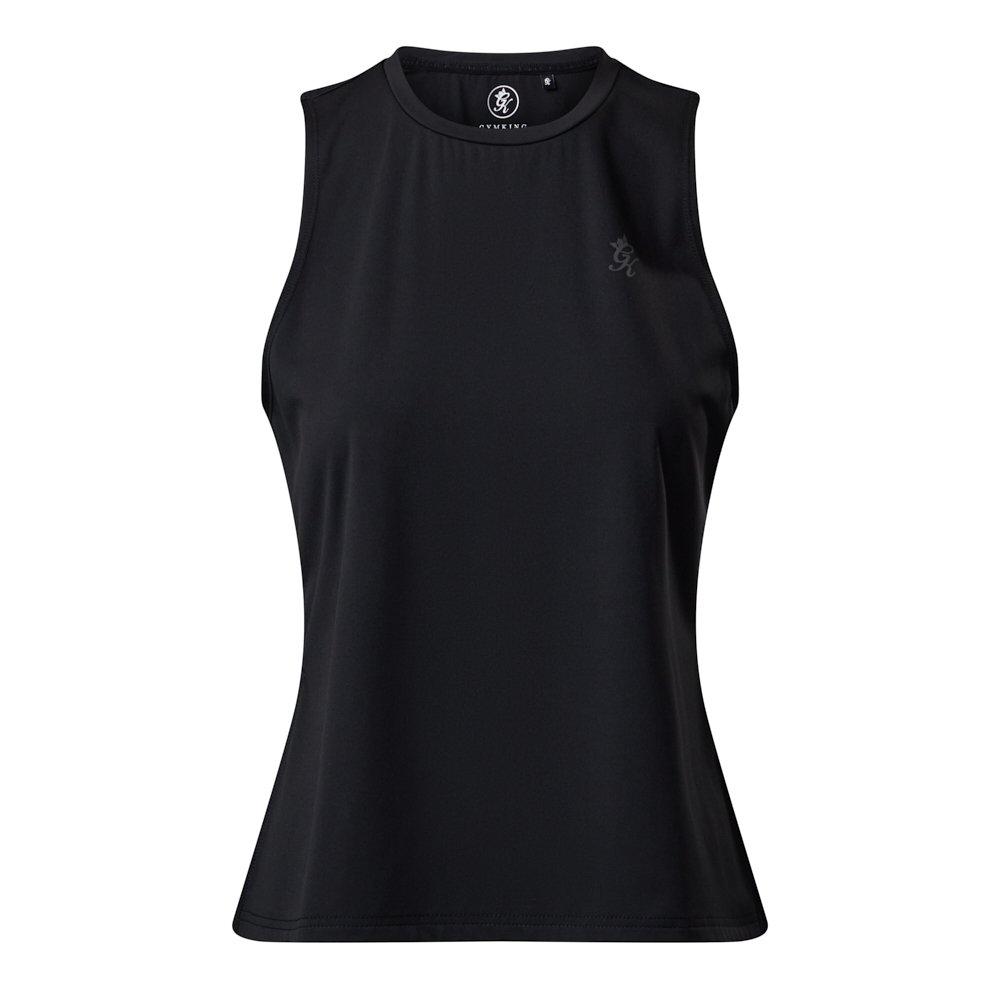 Black - Gym King - Gym King Victory Performance Split Hem Tank - Black - 1