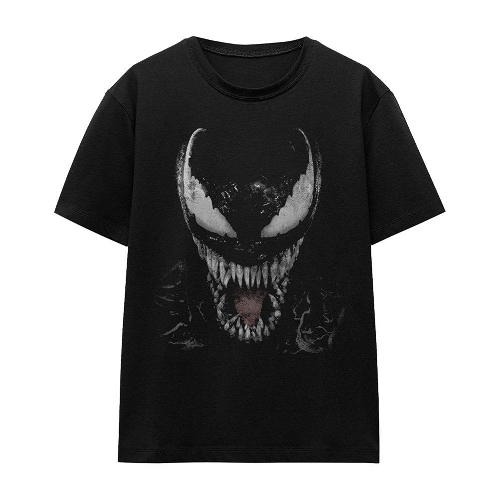Black - Marvel - Venom Brock Large Face T-Shirt Black - 4
