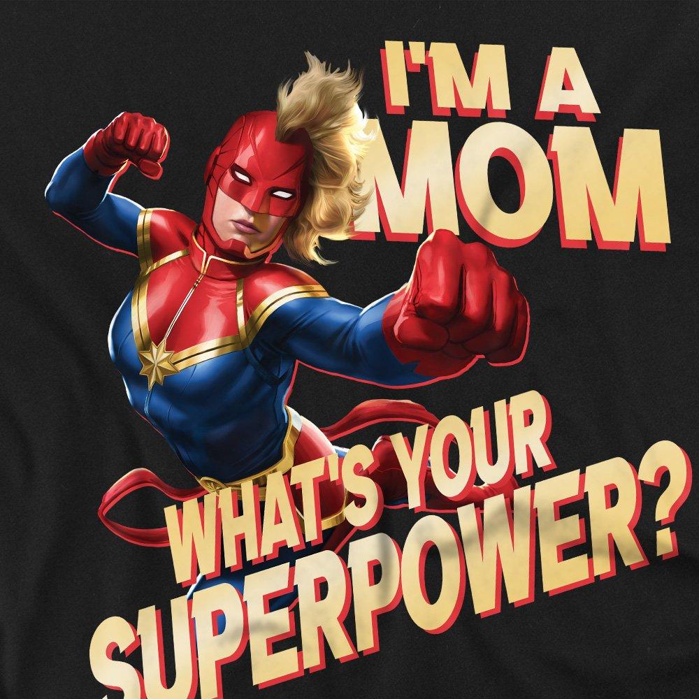 Black - Marvel - Marvel Captain MotherS Day Mom Superpower T-Shirt - 2
